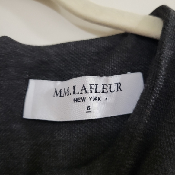 Mm Lafleur stretch knit sleeveless dress charcoal 6 - Picture 4 of 6